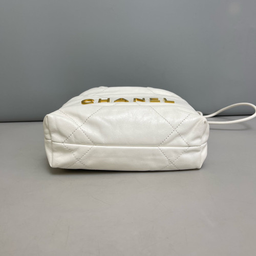 Chanel Quilted Mini 22 Calfskin White