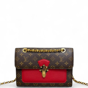 Louis Vuitton Victoire Monogram Red Brown