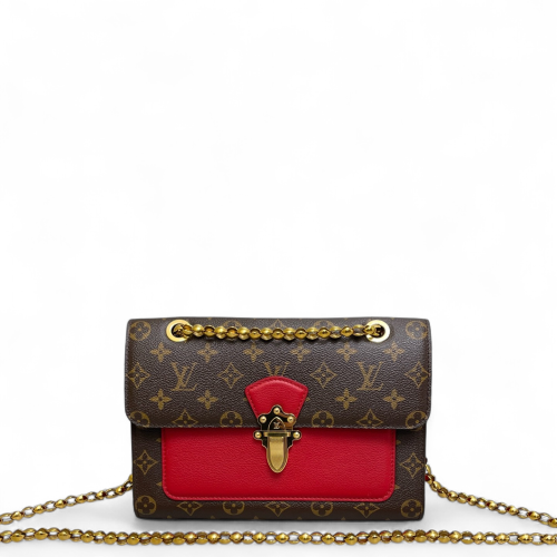 Louis Vuitton Victoire Monogram Red Brown