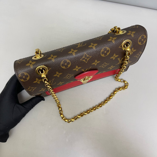 Louis Vuitton Victoire Monogram Red Brown