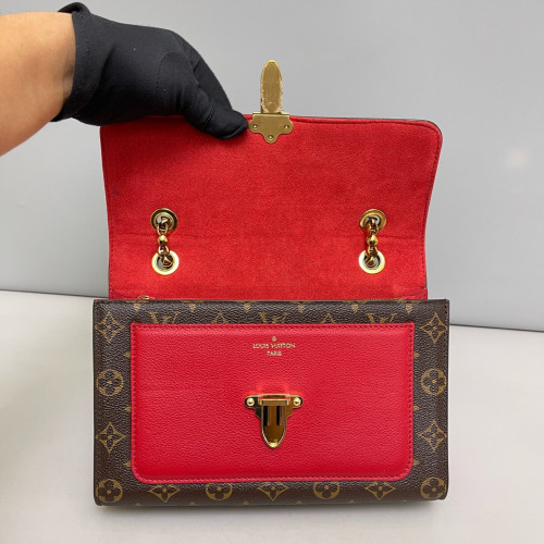 Louis Vuitton Victoire Monogram Red Brown