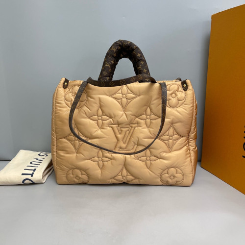Louis Vuitton Onthego GM Econyl Monogram Pillow Giant Beige Brown