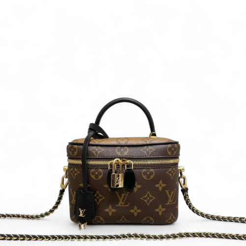 Louis Vuitton Vanity PM Reverse Monogram Brown Black Louis Vuitton Vanity PM Reverse Monogram Brown Black