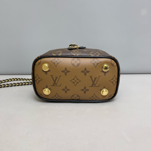 Louis Vuitton Vanity PM Reverse Monogram Brown Black Louis Vuitton Vanity PM Reverse Monogram Brown Black