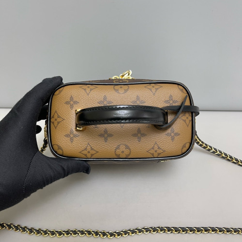 Louis Vuitton Vanity PM Reverse Monogram Brown Black Louis Vuitton Vanity PM Reverse Monogram Brown Black