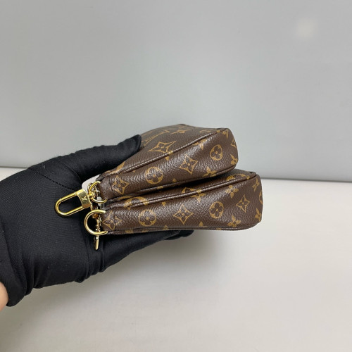 Louis Vuitton Multi Pochette Accessories Monogram Brown Green