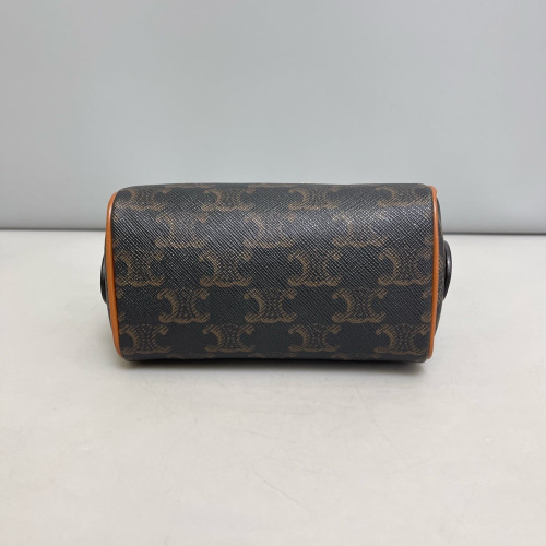 Celine Mini Boston Bag Triomphe Brown Black