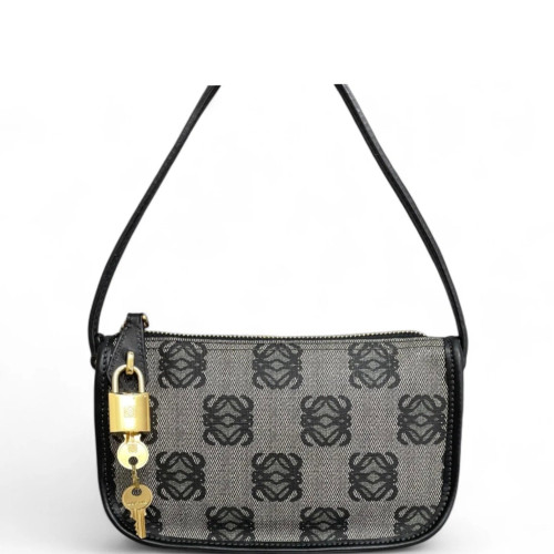 Loewe Hobo Anagram Black Grey