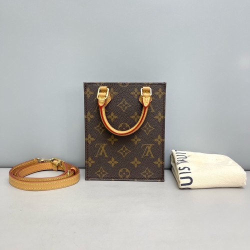 Louis Vuitton Petite Sac Plat Monogram Brown