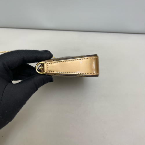 Louis Vuitton Mini Pochette Accessories NM Vernis Light Gold