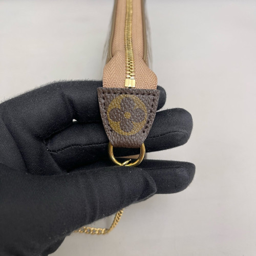 Louis Vuitton Mini Pochette Accessories NM Vernis Light Gold