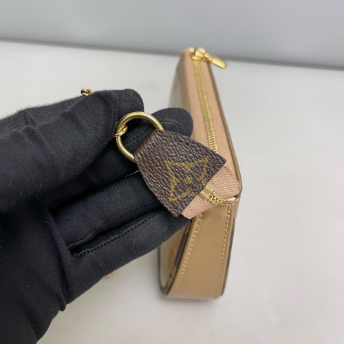 Louis Vuitton Mini Pochette Accessories NM Vernis Light Gold