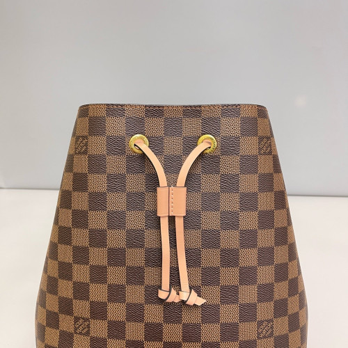 Louis Vuitton Neonoe MM Damier Ebene Brown Pink