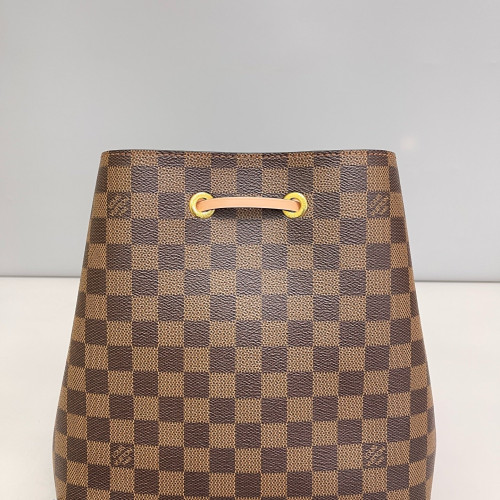 Louis Vuitton Neonoe MM Damier Ebene Brown Pink