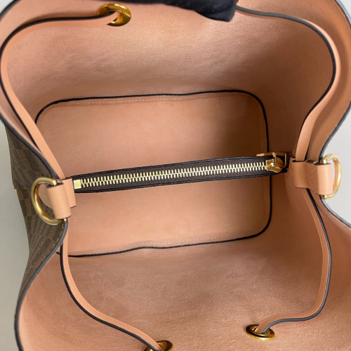 Louis Vuitton Neonoe MM Damier Ebene Brown Pink