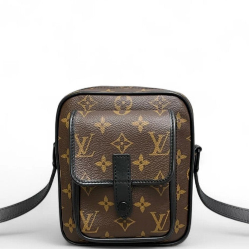 Louis Vuitton Christopher Wearable Wallet Monogram Macassar Brown Black