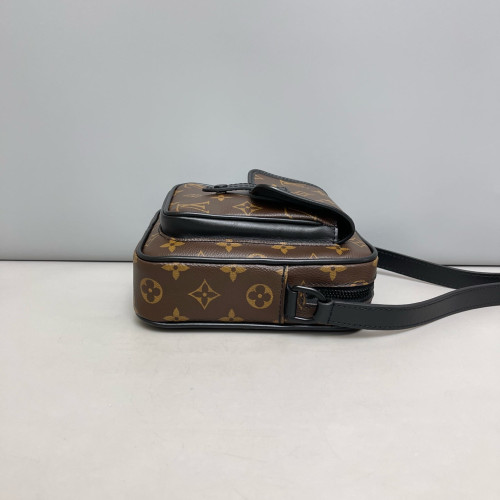 Louis Vuitton Christopher Wearable Wallet Monogram Macassar Brown Black