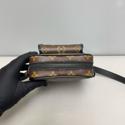 Louis Vuitton Christopher Wearable Wallet Monogram Macassar Brown Black