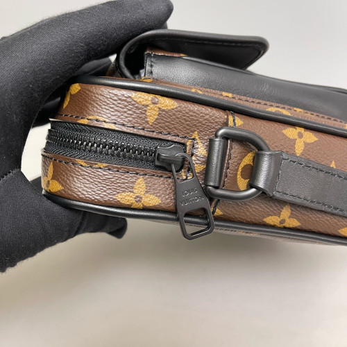 Louis Vuitton Christopher Wearable Wallet Monogram Macassar Brown Black