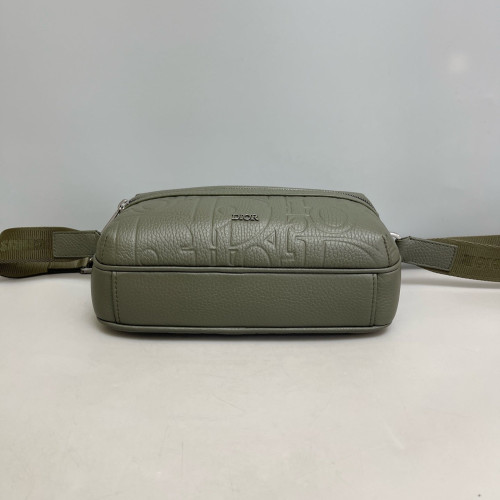 Dior Rider 2.0 Zipped Messenger Bag Calfskin Kaki