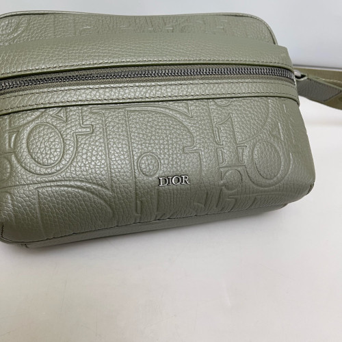 Dior Rider 2.0 Zipped Messenger Bag Calfskin Kaki