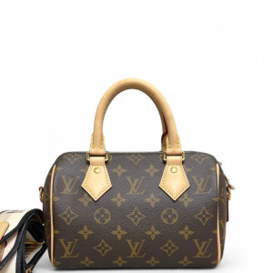 Louis Vuitton Speedy Bandouliere 20 Monogram Brown Black