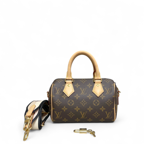 Louis Vuitton Speedy Bandouliere 20 Monogram Brown Black