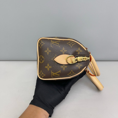 Louis Vuitton Speedy Bandouliere 20 Monogram Brown Black
