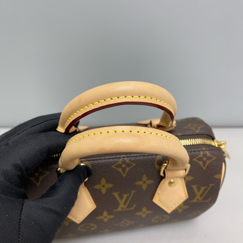 Louis Vuitton Speedy Bandouliere 20 Monogram Brown Black