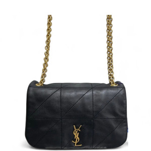 Yves Saint Laurent Shoulder Bag Soft Calfskin Black