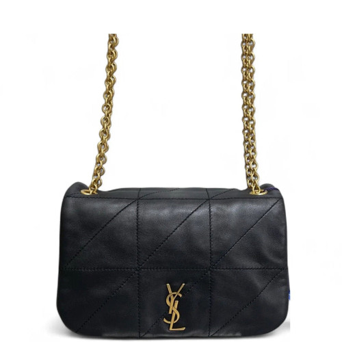 Yves Saint Laurent Shoulder Bag Soft Calfskin Black