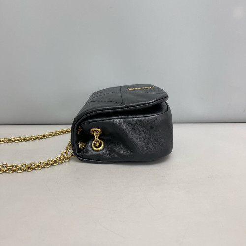 Yves Saint Laurent Shoulder Bag Soft Calfskin Black