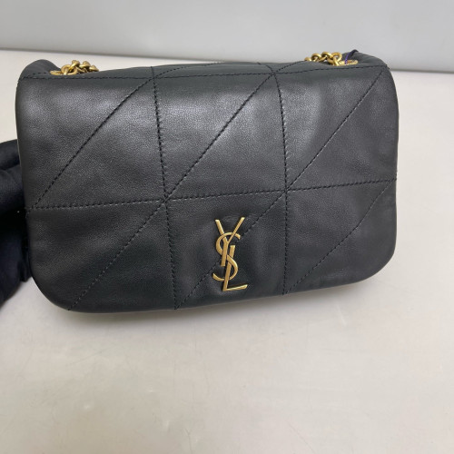 Yves Saint Laurent Shoulder Bag Soft Calfskin Black