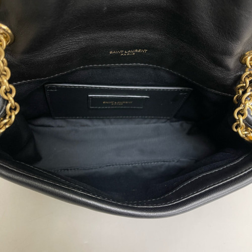 Yves Saint Laurent Shoulder Bag Soft Calfskin Black