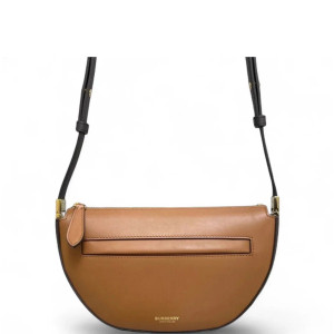 Burberry Small Olympia Shoulder Bag Smooth Calfskin Tan