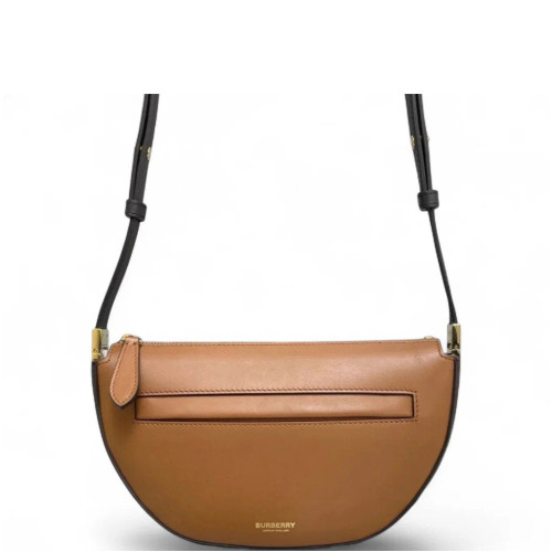 Burberry Small Olympia Shoulder Bag Smooth Calfskin Tan