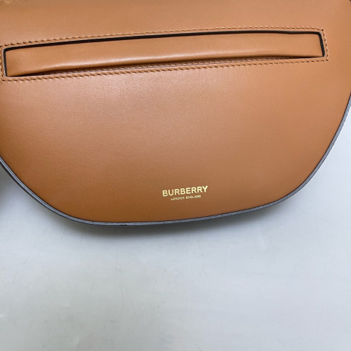 Burberry Small Olympia Shoulder Bag Smooth Calfskin Tan
