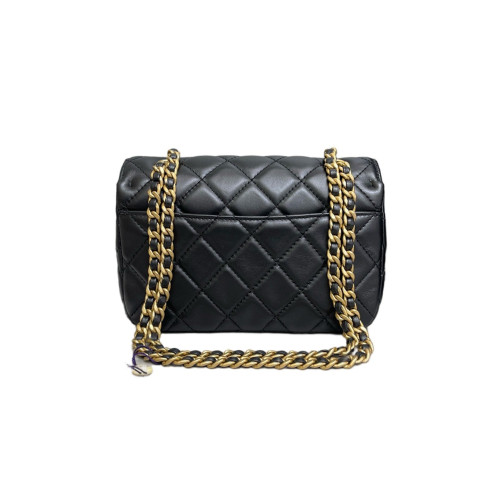 Chanel Quilted Giant CC Flap Bag Lambskin Black