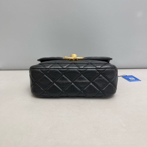 Chanel Quilted Giant CC Flap Bag Lambskin Black