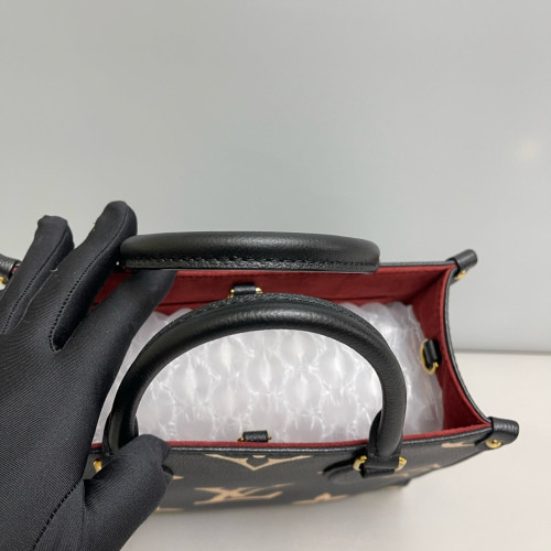 Louis Vuitton Onthego PM Monogram Empreinte Giant Black White