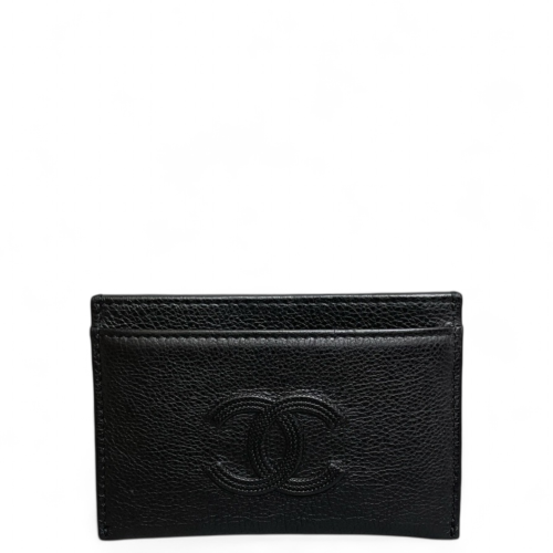 Chanel Card Holder Grained Calfskin Black