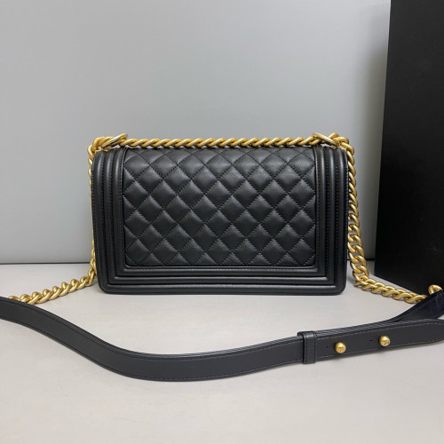 Chanel Quilted Medium Boy Flap Calfskin Black