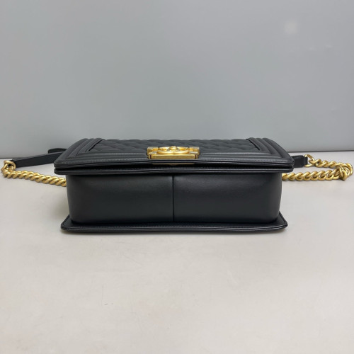 Chanel Quilted Medium Boy Flap Calfskin Black