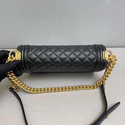 Chanel Quilted Medium Boy Flap Calfskin Black