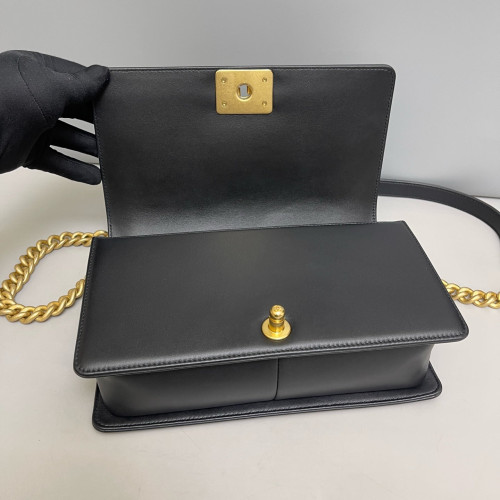 Chanel Quilted Medium Boy Flap Calfskin Black