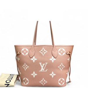 Louis Vuitton Neverfull MM Monogram Empreinte Giant Pink