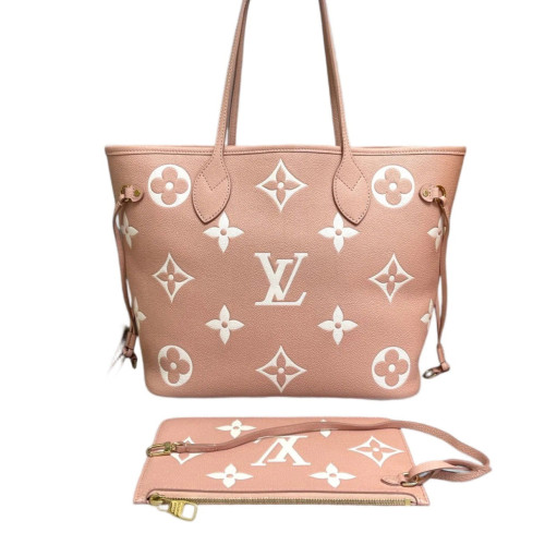 Louis Vuitton Neverfull MM Monogram Empreinte Giant Pink