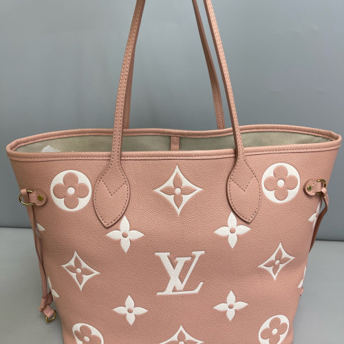 Louis Vuitton Neverfull MM Monogram Empreinte Giant Pink