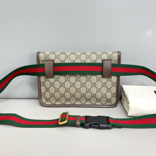 Gucci Neo Vintage Belt Bag GG Supreme Monogram Beige Brown Green