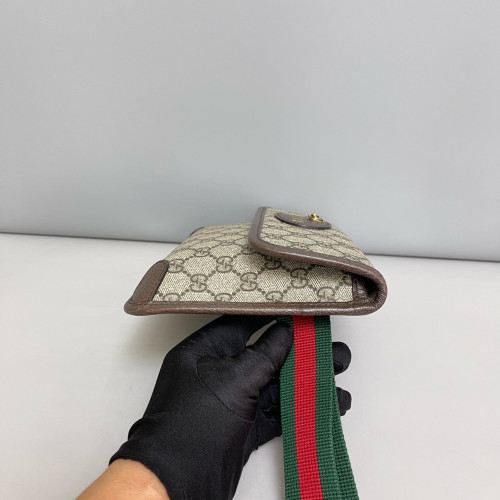 Gucci Neo Vintage Belt Bag GG Supreme Monogram Beige Brown Green